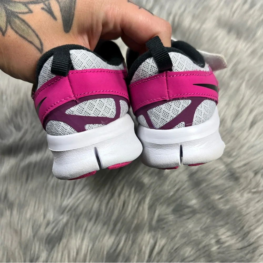 Nike free run 2 pure platinum black pink youth 2.5